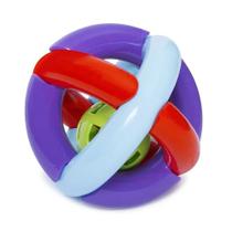 Brinquedo Bola Maluquinha Para Bebe Com Chocalho Didático - mercotoys