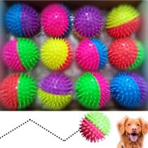 Brinquedo Bola para Cachorro com Pisca e Cravos 7,5 cm - Pet Ninho