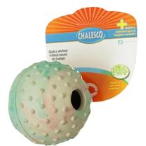 Brinquedo Bola para Cães Borracha com espaço interno para ração ou petisco. Bolinha de cachorro 8cm Chalesco