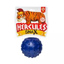 Brinquedo bola petisco hercules snax azul