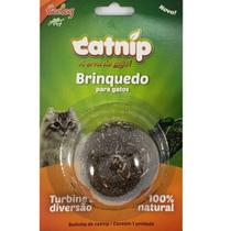 Brinquedo Bolinha De Catnip Para Gatos Pets Erva Relaxante Natural Cat Nip Interativo Evita Sofa Cama Cortina Ecolog