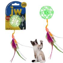 Brinquedo Bolinha para Gato JW Lattice Ball Recheável Com Catnip Verde