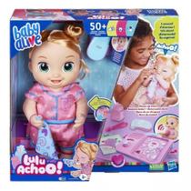 Brinquedo Boneca Baby Alive Lulu Achoo! Hora Do Exame Loira Hasbro F2620