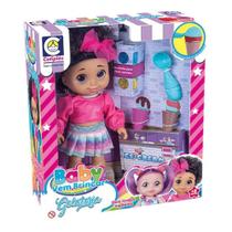 Brinquedo boneca baby morena vem brincar gelateria massinha Cotiplas 2667 Brinquedo boneca baby morena vem brincar gelateria massinha Cotiplas 2667