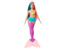 Brinquedo Boneca Barbie Menina Sereia Princesa Morena Negra Dreamtopia - Moderna Cabelo Lilás E Vermelho - Mattel