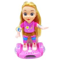 Brinquedo Boneca Bate e Volta Hoverboard Com Som e Luz