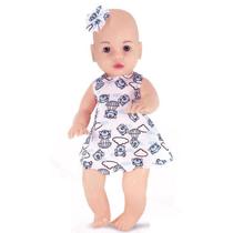 Brinquedo Boneca Bebê Doce Papo 38cm Articulada Fala e Canta