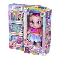 Brinquedo Boneca Charmosa Rainbow Surprise Loira Infantil Cotiplas 2708