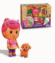 Brinquedo boneca chocoline + cachorro docecookies - os chocolix - adijomar brinquedos