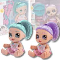 Brinquedo Boneca Dodoi Papinha Cabelo Colors Menina Pelucia