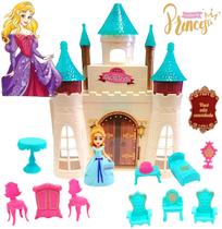 Brinquedo Boneca e Castelo Encantado Sonhos de Princesa Fashion e Acessórios Faz de Conta Diversão Estimula a Criatividade e Imaginação das Crianças