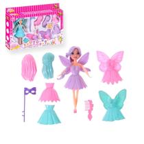 Brinquedo Boneca Fada Menina Abbie Troca De Roupa + Acessórios Brinquedo Boneca Fada Menina Abbie Troca De Roupa + Acessórios