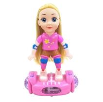 Brinquedo Boneca HoverBoard Com Luzes E Som Bate E Volta