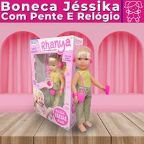 Brinquedo Boneca Infantil Fala Frases Rhanya Com Acessórios