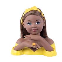 Brinquedo Boneca Infantil para Meninas Charmosa Negra Cotiplás Brinquedo Boneca Infantil para Meninas Charmosa Negra Cotiplás