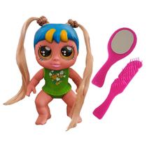 Brinquedo Boneca Joyane Hora Da Beleza Pequena De Vinil C/ Acessórios