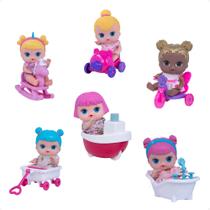 Brinquedo Boneca Lil Cutesies Sortido em Vinil 19cm com Chupetinha Cotiplas - 2313
