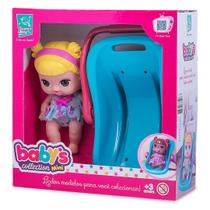 Brinquedo Boneca loira com Bebe Conforto Infantil Babys Collection
