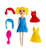Brinquedo Boneca Maggie Fashion monte seu look + acessórios Brinquedo Boneca Maggie Fashion monte seu look + acessórios