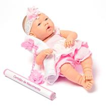 Brinquedo Boneca Menina Bebe Reborn Realista 37cm Baby Ninos - Cotiplás