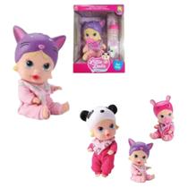 Brinquedo Boneca menina little dolls soninho bebê faz xixi