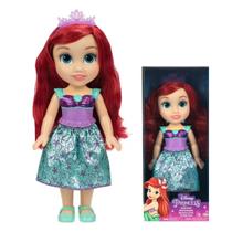 Brinquedo Boneca Menina Princesas Disney Grande Com Acessórios Vestido e Cabelo Brilhante Original