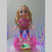 Brinquedo Boneca Overboard Com luz e Som Bate e Volta.