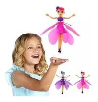 Brinquedo Boneca Princesa Fada Voa Com Sensor De Mão E Luz