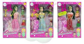 Brinquedo boneca vestidos de princesa