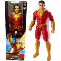 Brinquedo Boneco Articulado Herói Shazam Com Capa - Com Pontos De Articulação - True Moves - Mattel Brinquedo Boneco Articulado Herói Shazam Com Capa - Com Pontos De Articulação - True Moves - Mattel