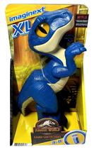 Brinquedo Boneco Articulado Imaginext Dinossauro Raptor - Azul - Jurassic World - Fisher Price