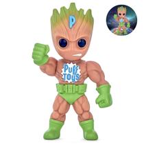 Brinquedo Boneco Arvore Super Herói Stem Em Vinil Puff Toys