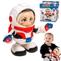 Brinquedo Boneco Astronauta Dançarino Com Som E Luzes - Dm Toys