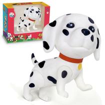 Brinquedo Boneco Cachorrinho Super Realista Dálmata Em Vinil - Puff Toys