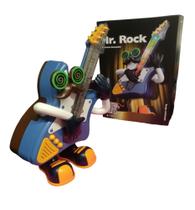 Brinquedo Boneco Guitarrista Dançarino Mr. Rock Musical Elétrico Luzes de Led