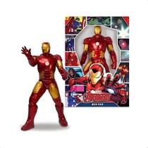 Brinquedo Boneco Homem De Ferro Gigante 45cm Articulado +3 anos Avengers Revolution Plástico Resistente Mimo - 0515