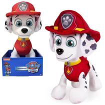 Brinquedo Boneco Pelúcia Grande Marshall 30 Cm Da Patrulha Canina