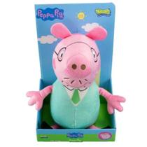 Brinquedo Boneco Pelucia Peppa Pig Papai Pig