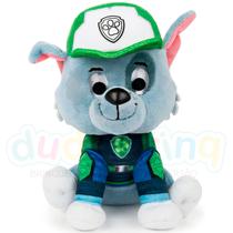 Brinquedo Boneco Pelúcia Rocky 15 Cm Patrulha Canina O Filme