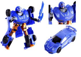 Brinquedo Boneco Robô Transformers Vira Carro Esportivo