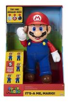 Brinquedo Boneco Super Mario Articulado Com Sons E Falas