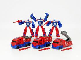 Brinquedo Boneco Transformer Carro Vira Robo Optimus Brime Brinquedo Boneco Transformer Carro Vira Robo Optimus Brime