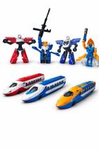 Brinquedo Boneco Transformer Robo Vira Trem Carro Tanque Brinquedo Boneco Transformer Robo Vira Trem Carro Tanque