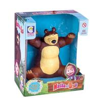 Brinquedo Boneco Urso da Masha em Plástico Vinil 18 cm Serve como Suporte para Celular Cotiplas - 2466