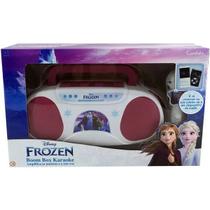 Brinquedo Boombox Karaoke Infantil Frozen Candide