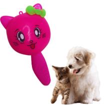 Brinquedo Borracha de gato com Apito - Rosa