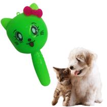 Brinquedo Borracha de gato com Apito - Verde