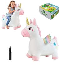 Brinquedo Bouncy Horse HotMax Unicorn para crianças de 2 anos com bomba