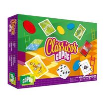 Brinquedo Box 7 Jogos Clássicos jogo do mico dominó dama ludo sobe e desce trilha jogo do burro baralho Copag 90942