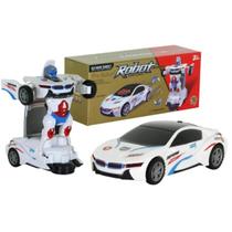 Brinquedo Branco Educativo Que Se Transforma Em Robô